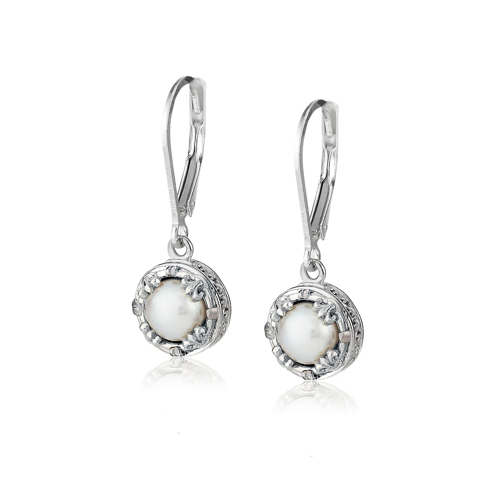 petite pearl earrings