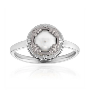 petite pearl ring