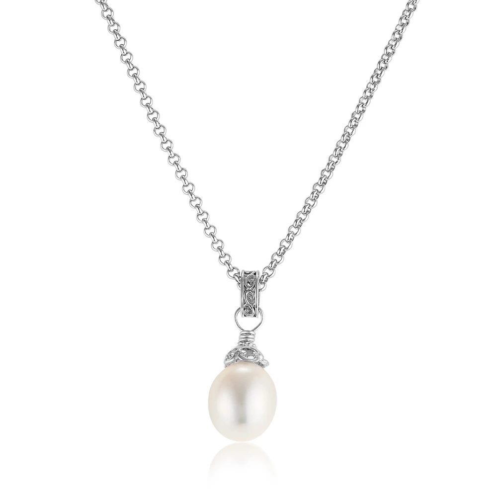 large pearl teardrop necklace