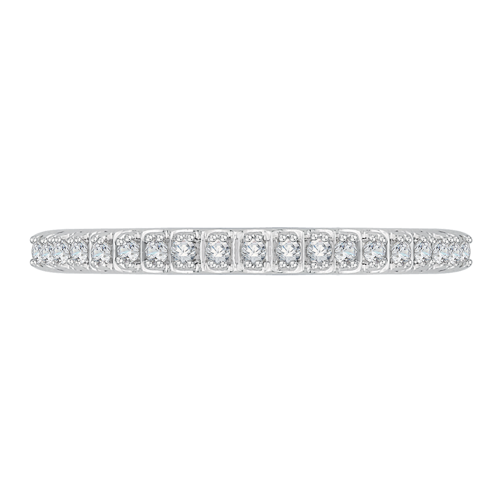 CA0050B-37W Bridal Jewelry Carizza White Gold Diamond Wedding Bands