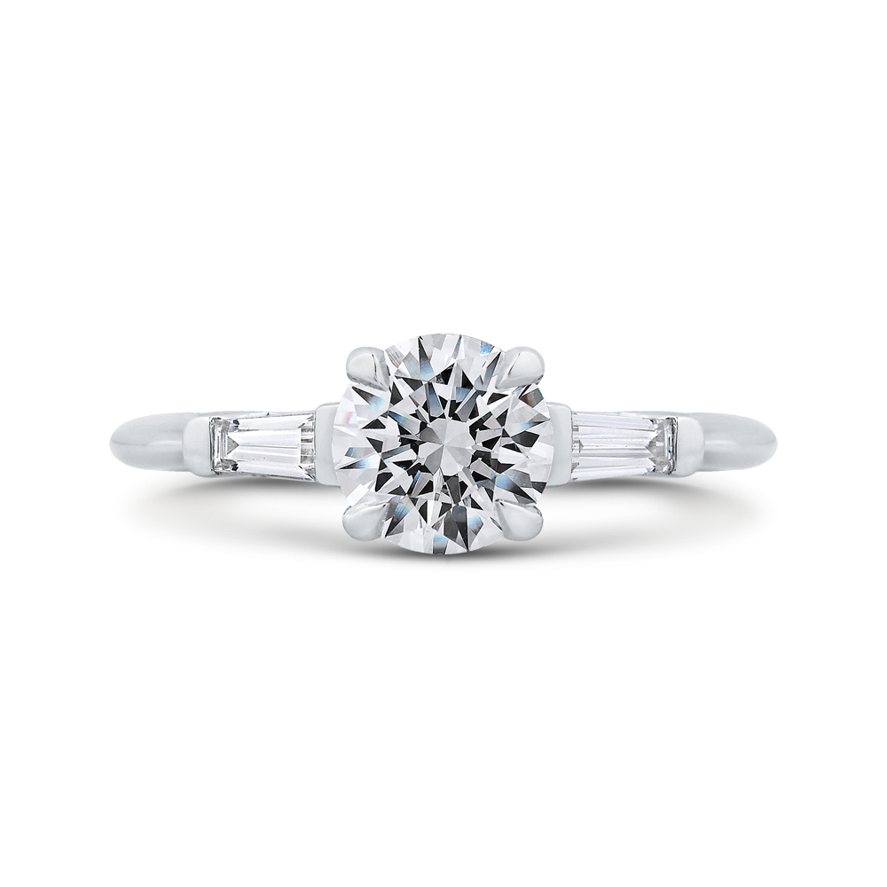 CA0251E-37W-1.50 Bridal Jewelry Carizza White Gold Round Diamond Engagement Rings