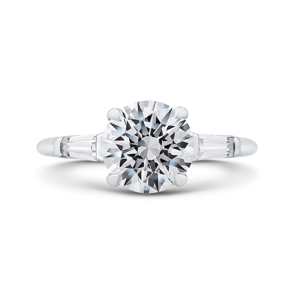 CA0251E-37W-2.00 Bridal Jewelry Carizza White Gold Round Diamond Engagement Rings