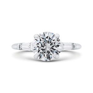 CA0251E-37W-2.00 Bridal Jewelry Carizza White Gold Round Diamond Engagement Rings
