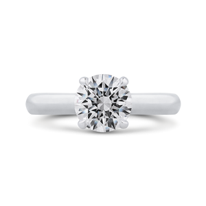 CA0407E-37W-1.50 Bridal Jewelry Carizza White Gold Round Diamond Engagement Rings