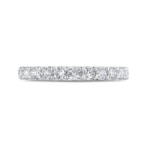 CA0408BH-37W-1.50 Bridal Jewelry Carizza White Gold Round Diamond Wedding Bands
