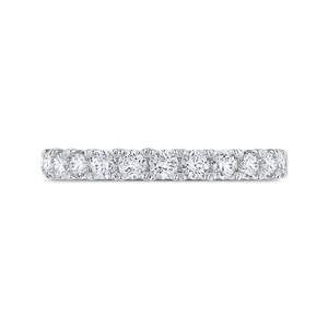 CA0436BH-37W-1.00 Bridal Jewelry Carizza White Gold Round Diamond Wedding Bands