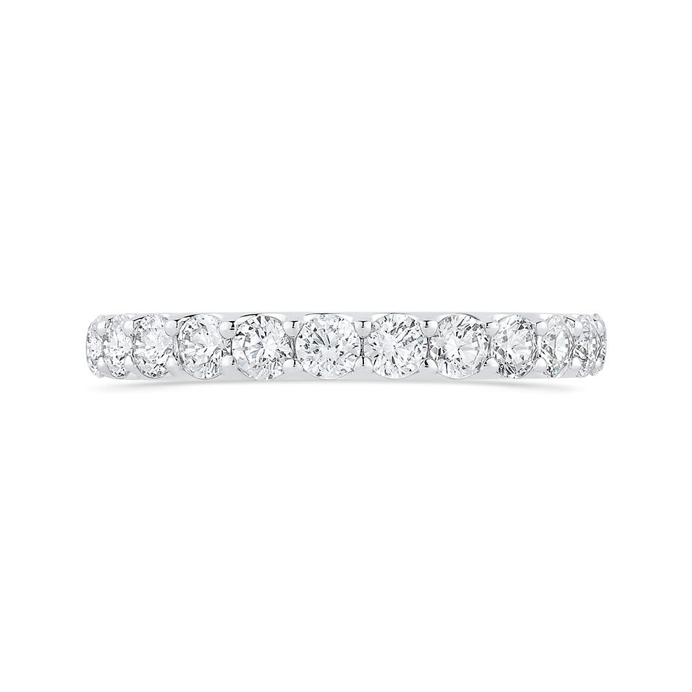CA0452BH-37W-1.50 Bridal Jewelry Carizza White Gold Round Diamond Wedding Bands
