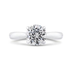 CA0468E-37W-1.50 Bridal Jewelry Carizza White Gold Round Diamond Engagement Rings