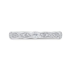 CA0473BH-37W-1.50 Bridal Jewelry Carizza White Gold Diamond Wedding Bands
