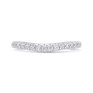 CAQ0422BH-37W-2.00 Bridal Jewelry Carizza White Gold Round Diamond Wedding Bands