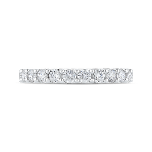 CAU0454BH-37W-1.10 Bridal Jewelry Carizza White Gold Round Diamond Wedding Bands