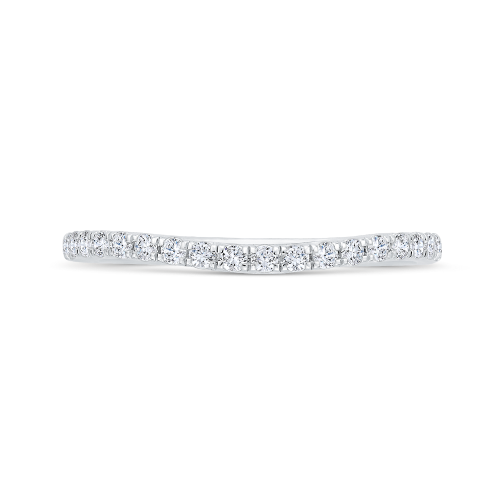 CAU0525BH-37W-1.50 Bridal Jewelry Carizza White Gold Diamond Wedding Bands