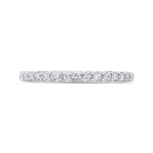 PR0193BH-44W-.50 Bridal Jewelry Carizza White Gold Round Diamond Wedding Bands