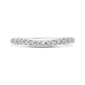 PR0211BH-44W-.50 Bridal Jewelry Carizza White Gold Round Diamond Wedding Bands