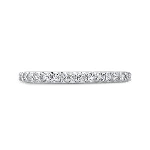 PR0226BH-44W-.50 Bridal Jewelry Carizza White Gold Round Diamond Wedding Bands
